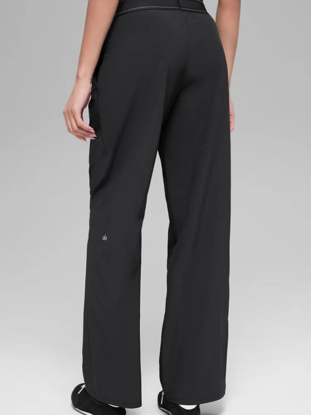NWT ALO Yoga Suit Up Wide Leg Trouser,Black,30-inch length💟Travel Summer - Picture 8 of 8